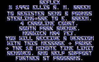 Reflex atari screenshot